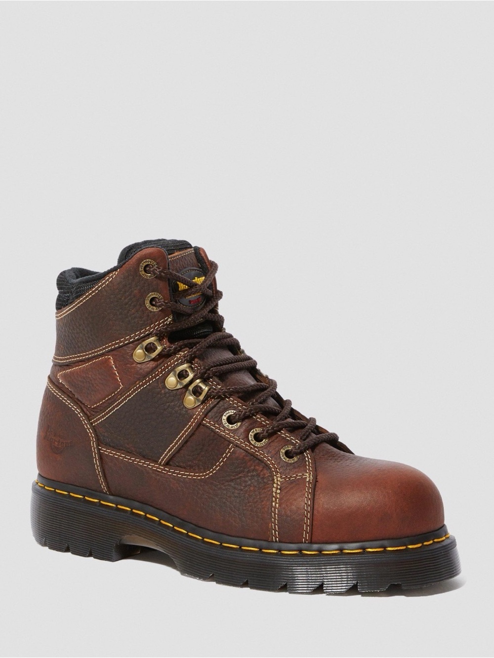 Dr Marten Women’s 8 Ironedge Leather Lace Up Work Steel Toe Boots